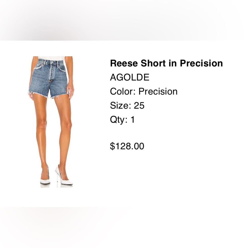 Agolde denim shorts